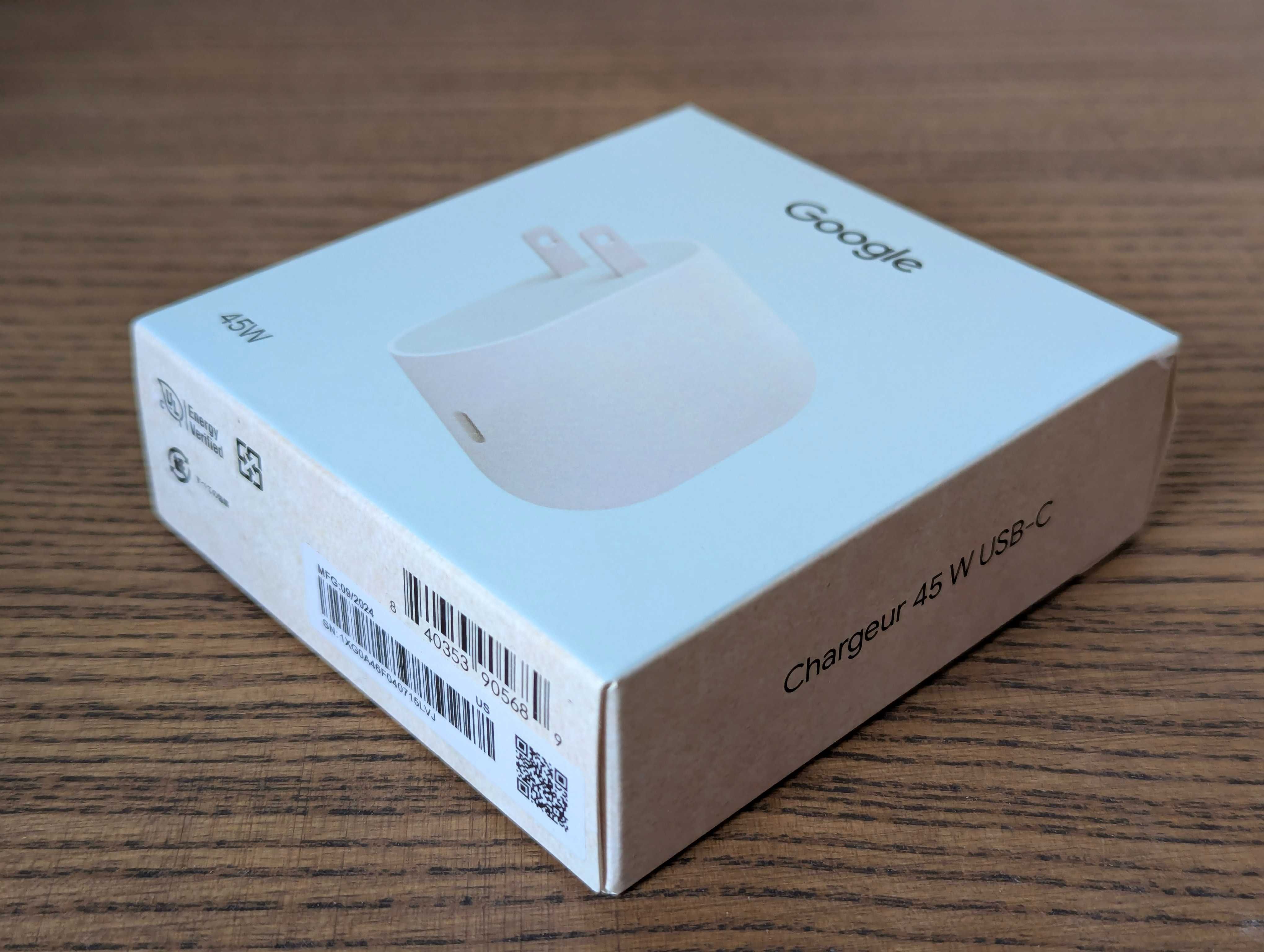 Зарядний пристрій 45вт Google для смартфонів Google Pixel