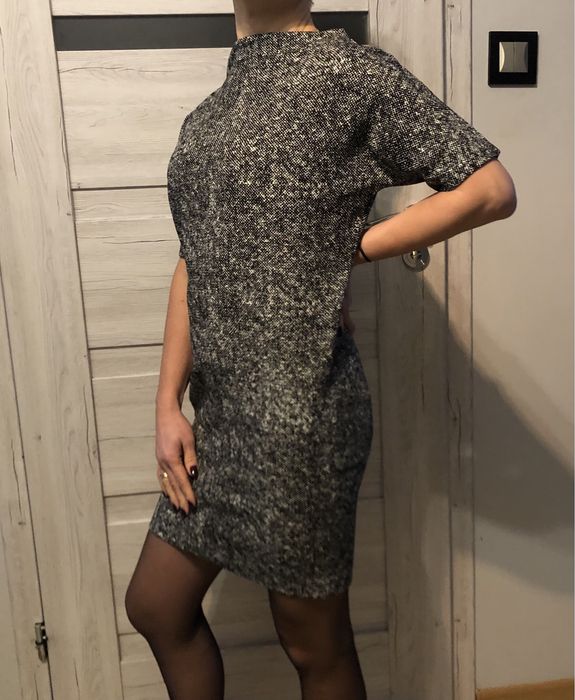 Pudełkowa tunika- sukienka; 34; Solar