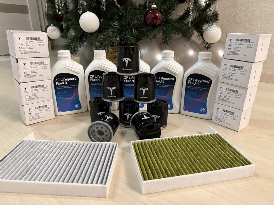 Масло та фильтр Tesla