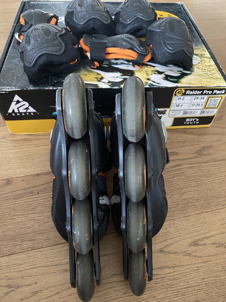 Rolki K2 Raider Pro Pack 29-34 (rolki plus ochraniacze)