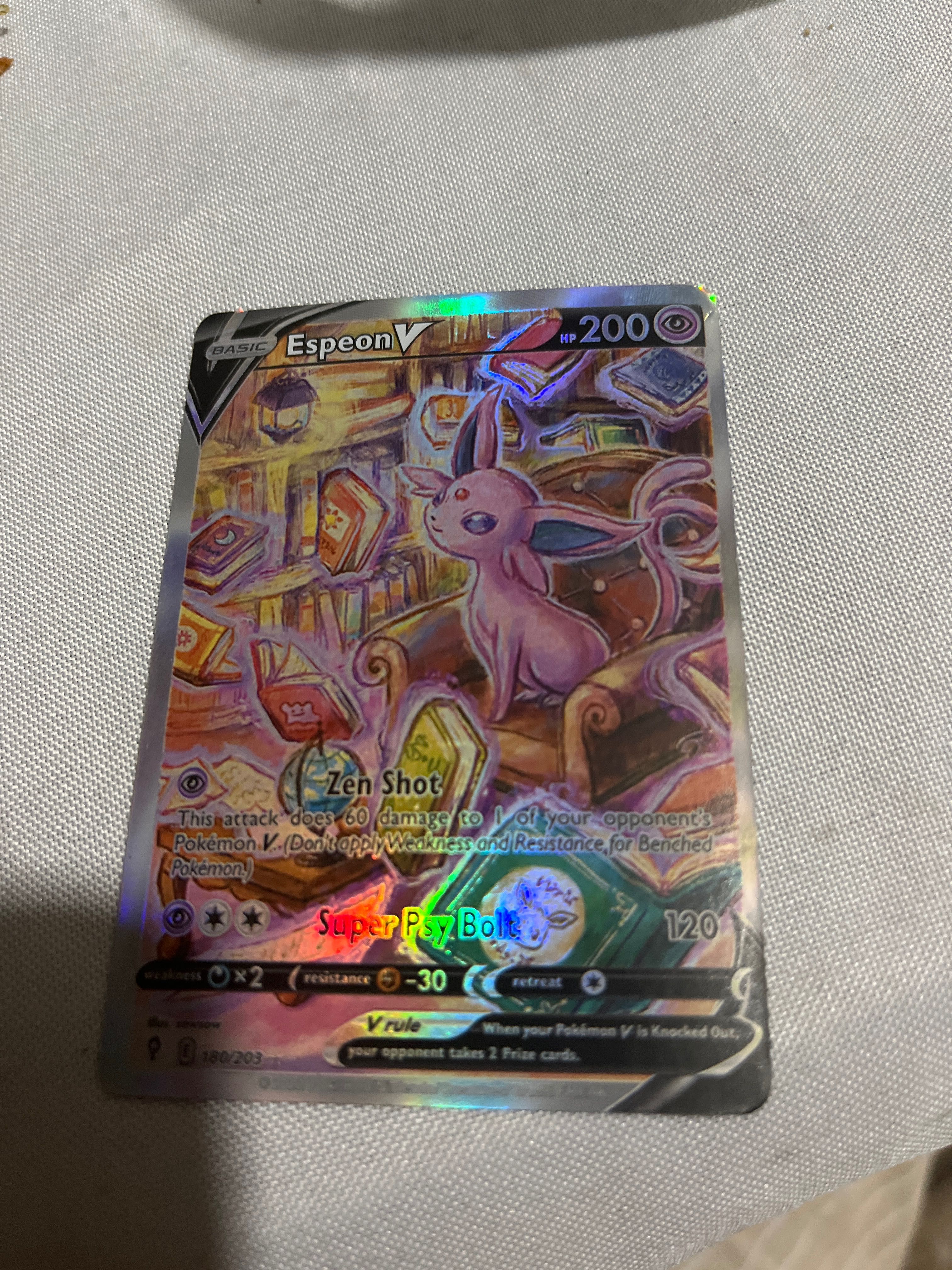 Carta de Pokémon rara em ótimo estado