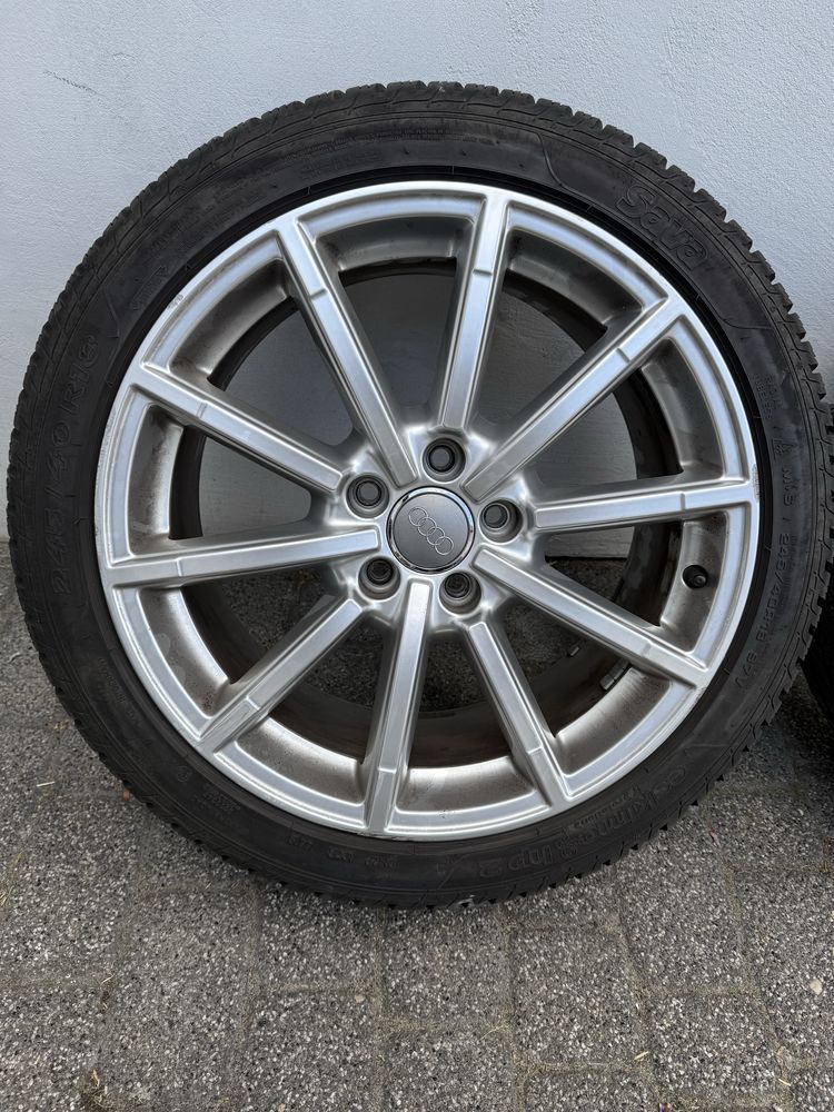 Opony zimowe z felgami 245/40 R18, Audi A4, A6.