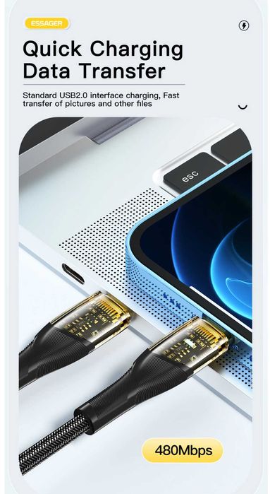 ‼️Надежный Кабель/Провод для iPhone Type-C - Lightning PD 29W 1M Apple