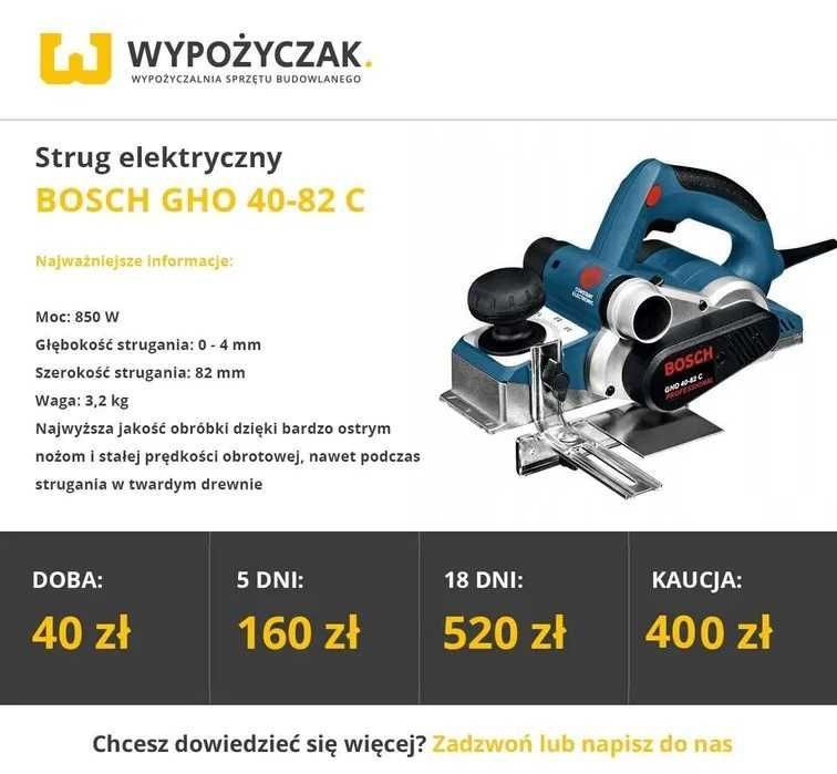 Piła/pilarka spalinowa, ukośnica, zagłębiarka, wyrzynarka - WYNAJEM