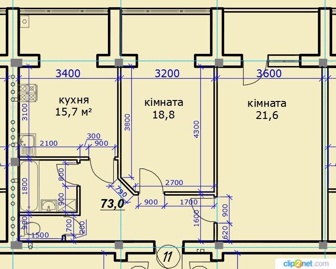 Продам 2-х кімн. квартиру у пр. Парковий