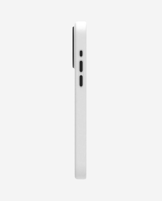 Capa Couro Vegan p/ iPhone 15 Pro Max Branco- Vegan Leather Case White