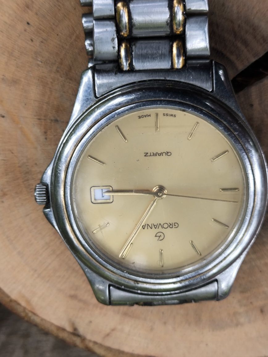 Stary zegarek kwarc Grovana . Swiss made