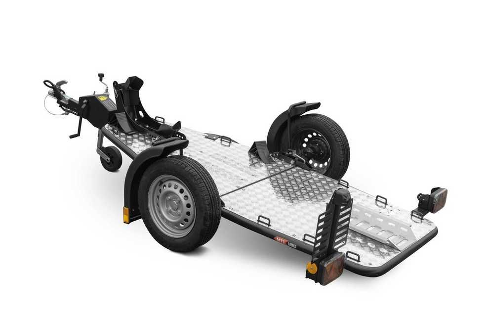 Wynajem przyczepa motocyklowa LORRIES MT-1 moto przyczepka opuszczana
