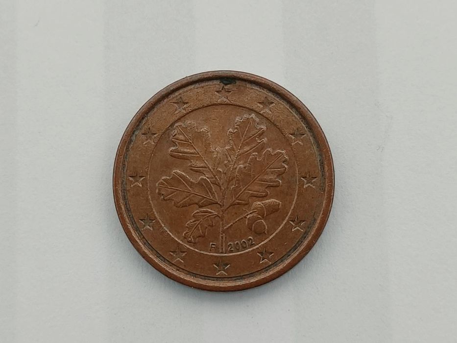 Moedas Alemãs 1 cêntimo 2002
