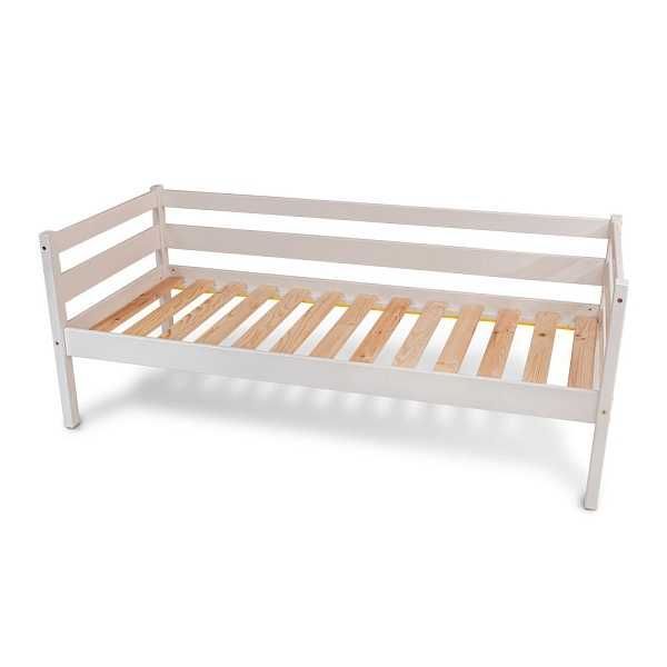 Підліткове ліжко Babyson 2 White 80x190 см з дерева
