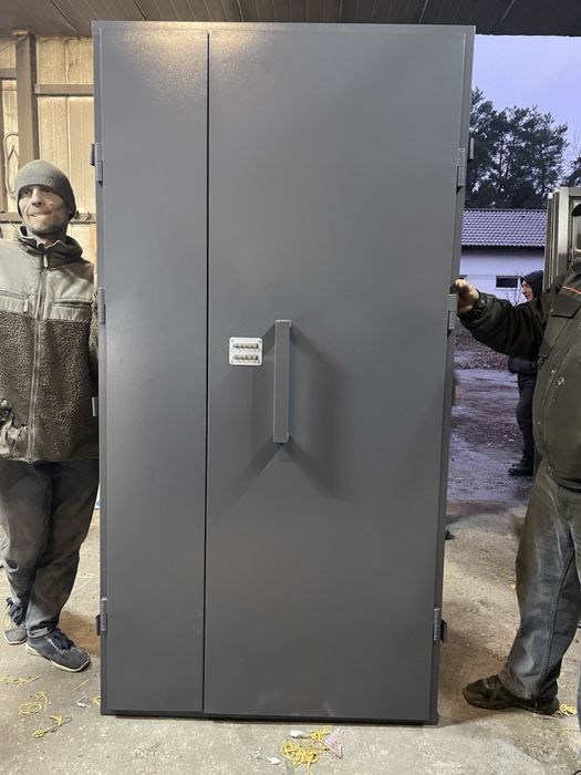 Металеві двері для складу, двері броньовані, двері з код замком