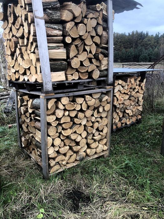 drewno opałowe kominkowe sosna brzoza dąb suche transport