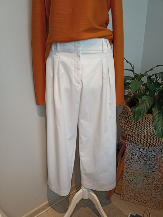 Spodnie kuloty białe damskie s.Oliver roz.L