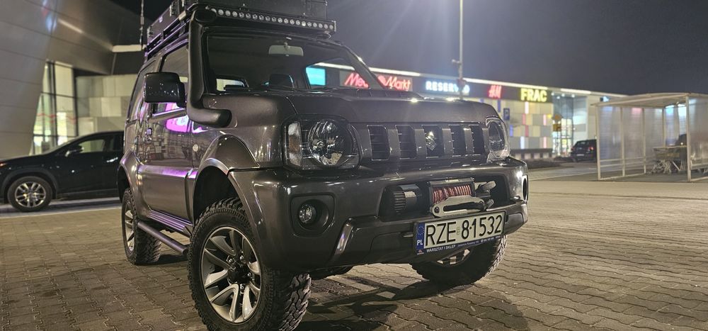 SUZUKI JIMNY Przeb 50K,FAKTURA,WYCIĄGARKA przód tył,LEDbar,Nawig,Kamer