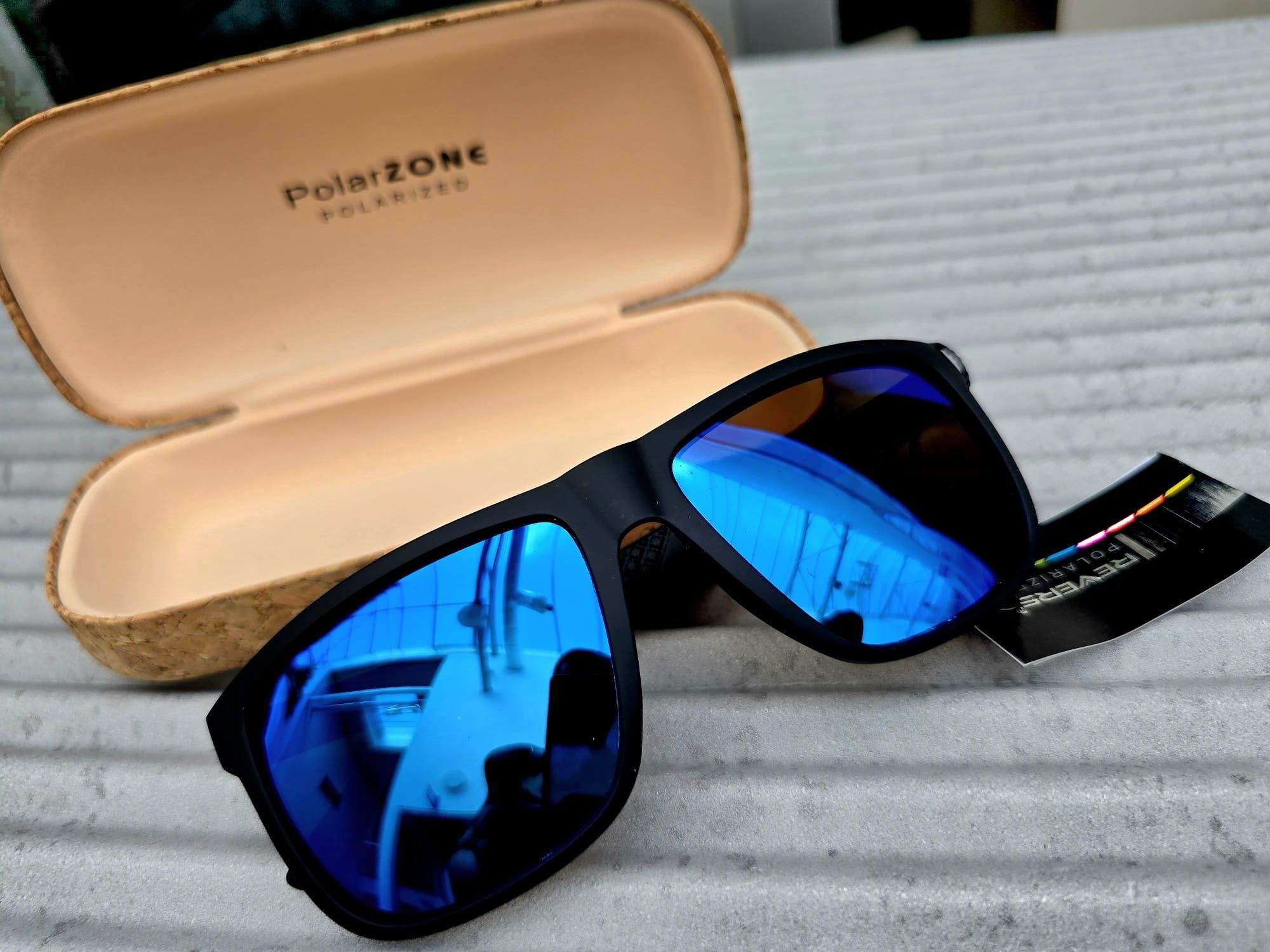 Modne stylowe okulary przeciwsłoneczne męskie marki Revers nowe