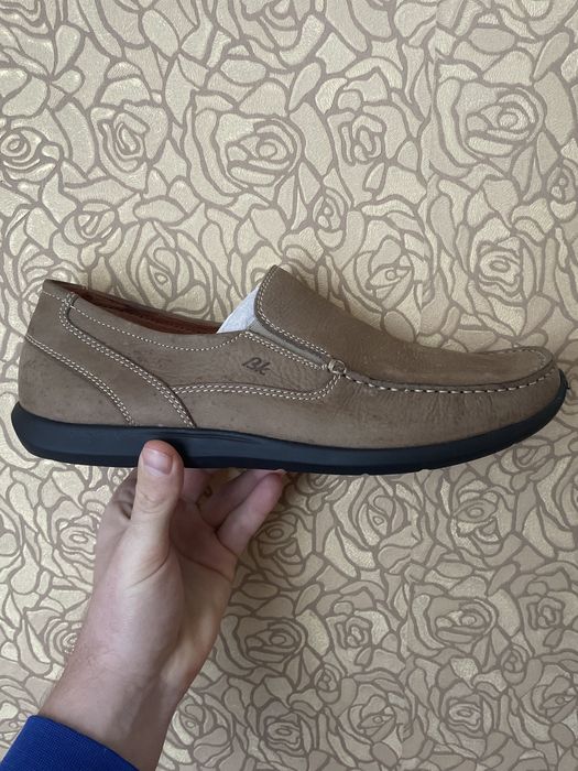 Мокасини чоловічі кольору camel 44р