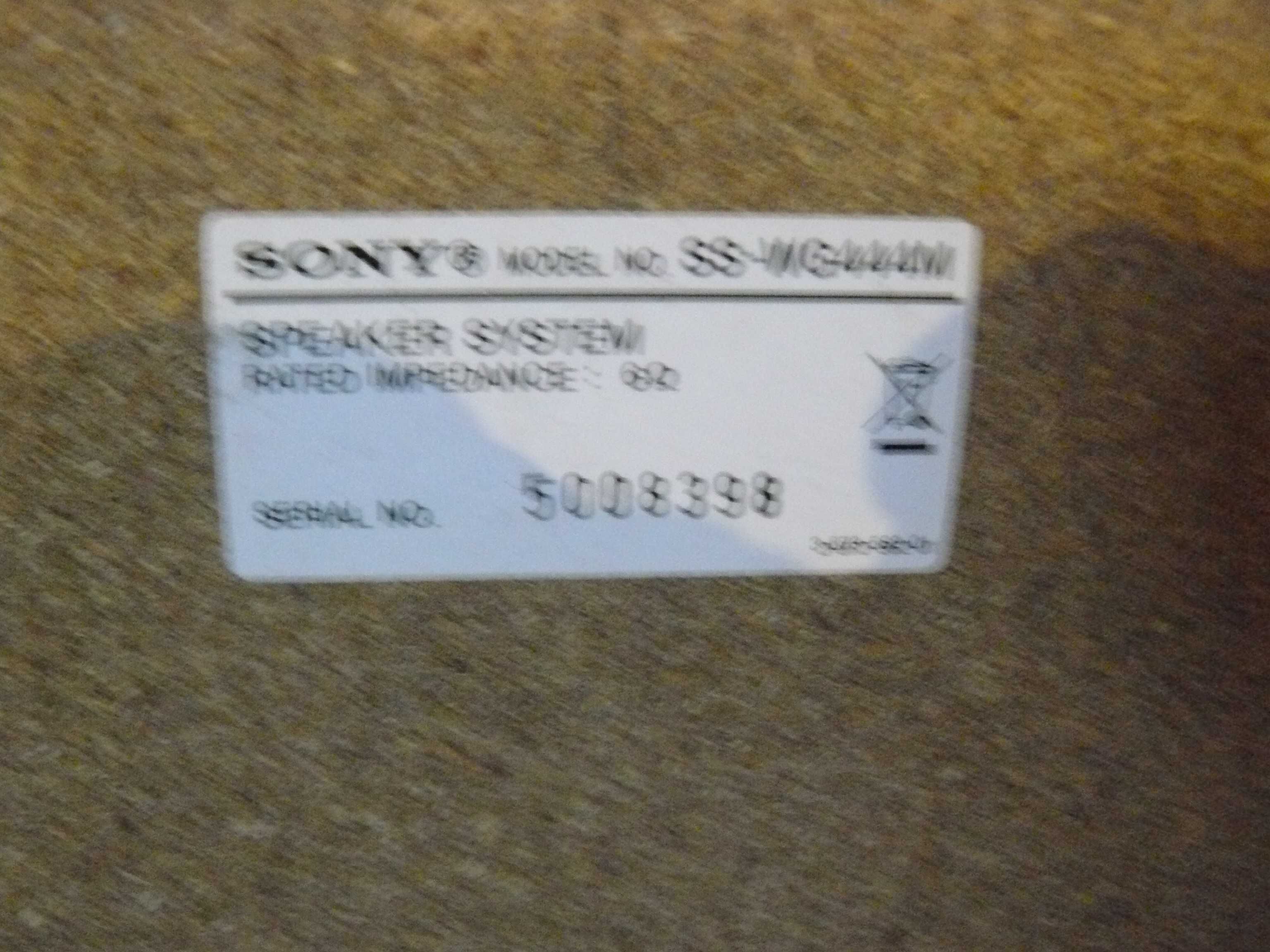 Sony woofer bass Sony woofer bass 6 Ohm