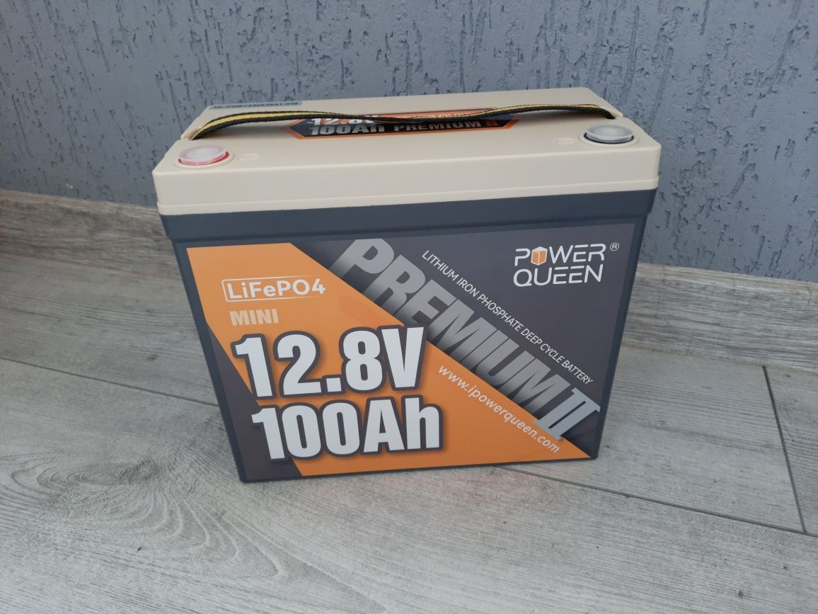 Новий LiFePO4 100Ah акумулятор Power Queen mini premium 2 USA