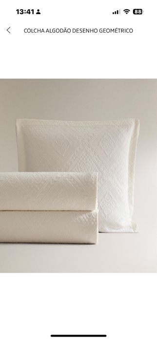 Colcha Algodão Desenho Geométrico ZARA HOME