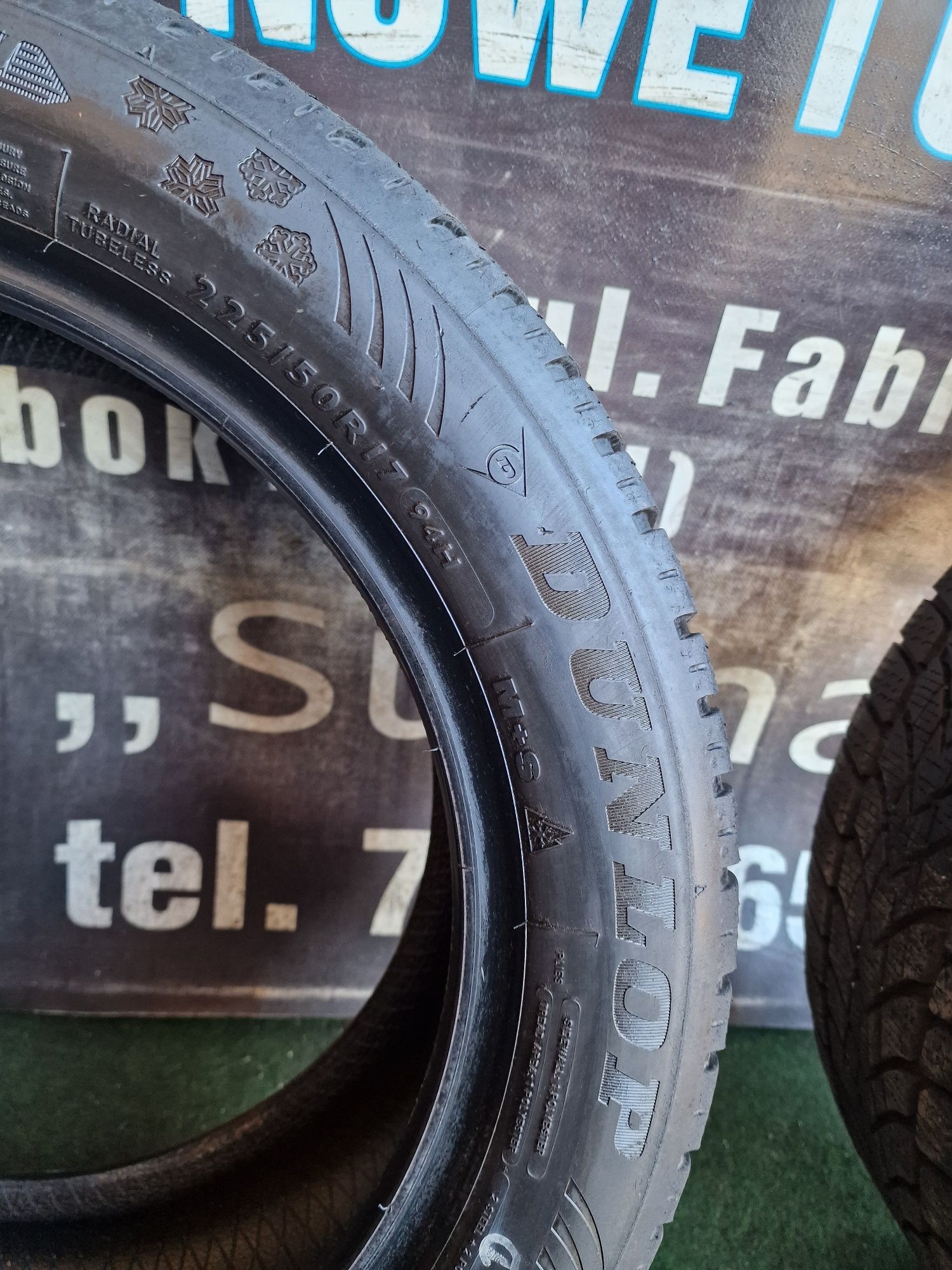 Opony zimowe 225/50/17 Dunlop Ranflat Komplet 6.7mm
