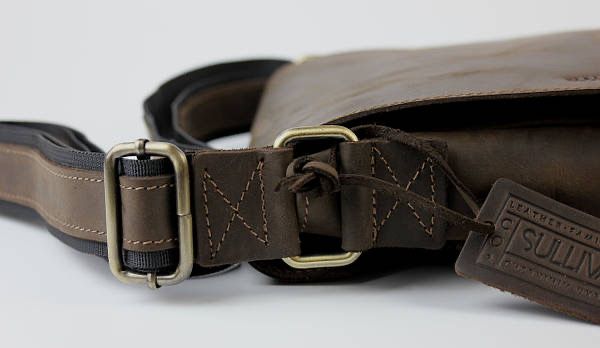 Сумка під A4 для документів шкіряна SULLIVAN smvp155-2(48) коричнева