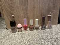 Zestaw 7 lakierów nude kawa kakao pastele HM Sally Hansen Sephora