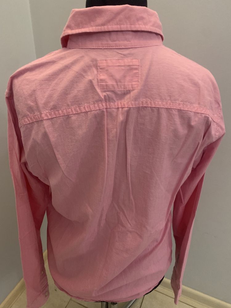 Hollister różowa koszula bawełna + stretch r. M/K uniseks