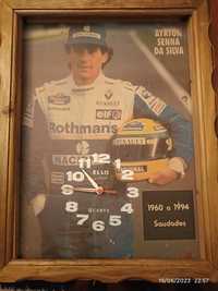 Quadro Relógio Ayrton Senna Da Silva