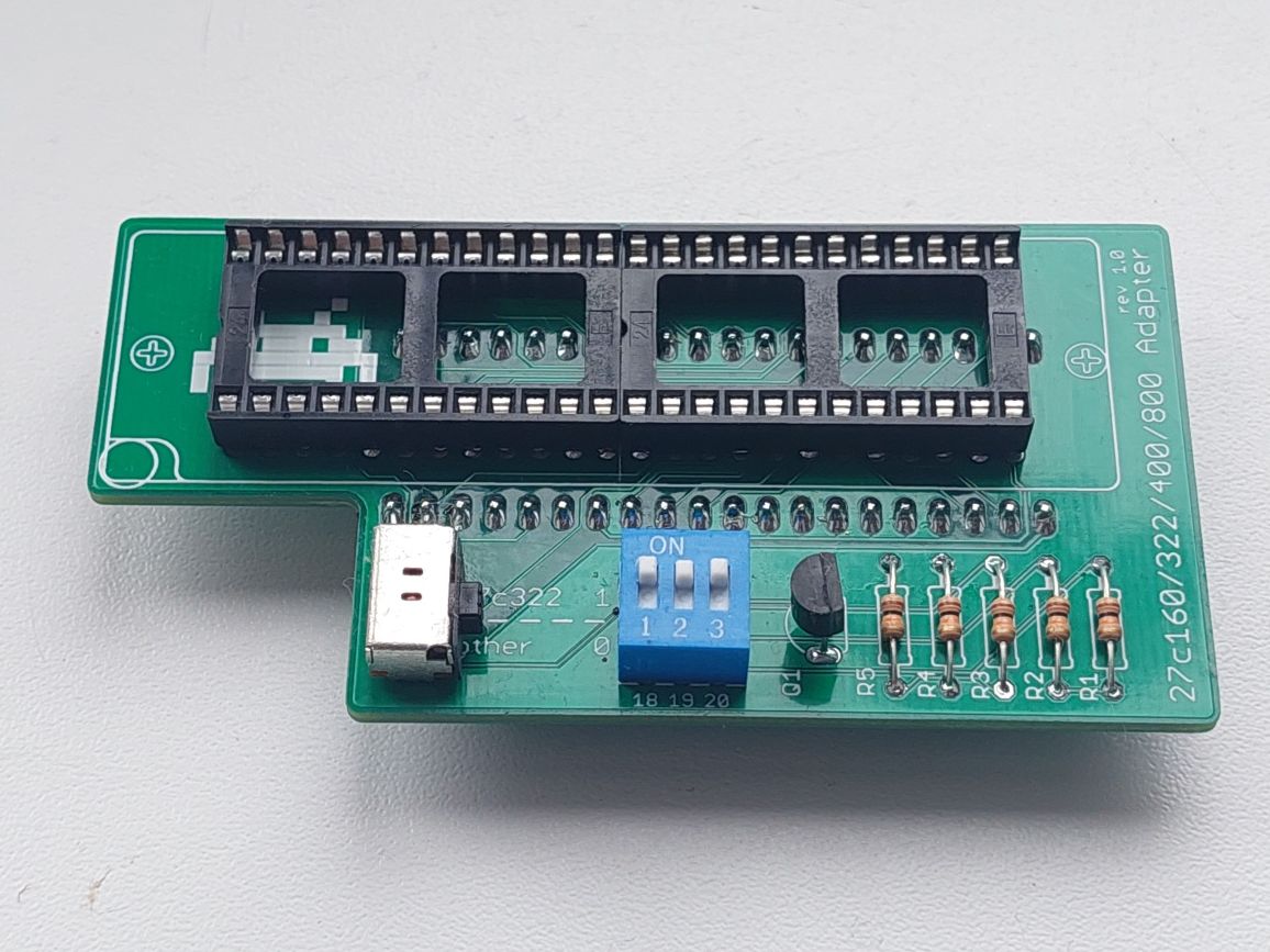 Для TL866 адаптер 27C322, 27C160, 27C800, 27C400 (Amiga 500 Kikstart)