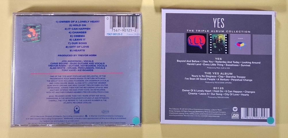 Yes - zestaw 2/4 CD - stan bardzo dobry