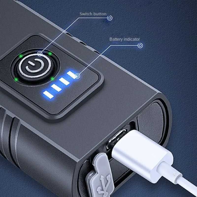 Światło Rowerowe Przednie na Kierownicę na Akumulator 800mAh - BK02 6T
