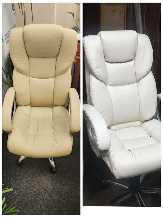 Перетяжка офісного крісла, ремонт, заміна підйомного механізму газліфт
