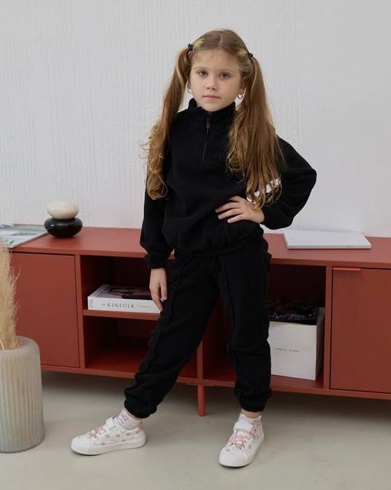 Дитячий флісовий костюм для дівчинки р.116-146