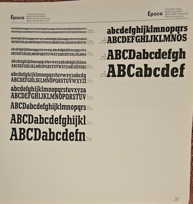 Catálogo Tipos Artes Gráficas
