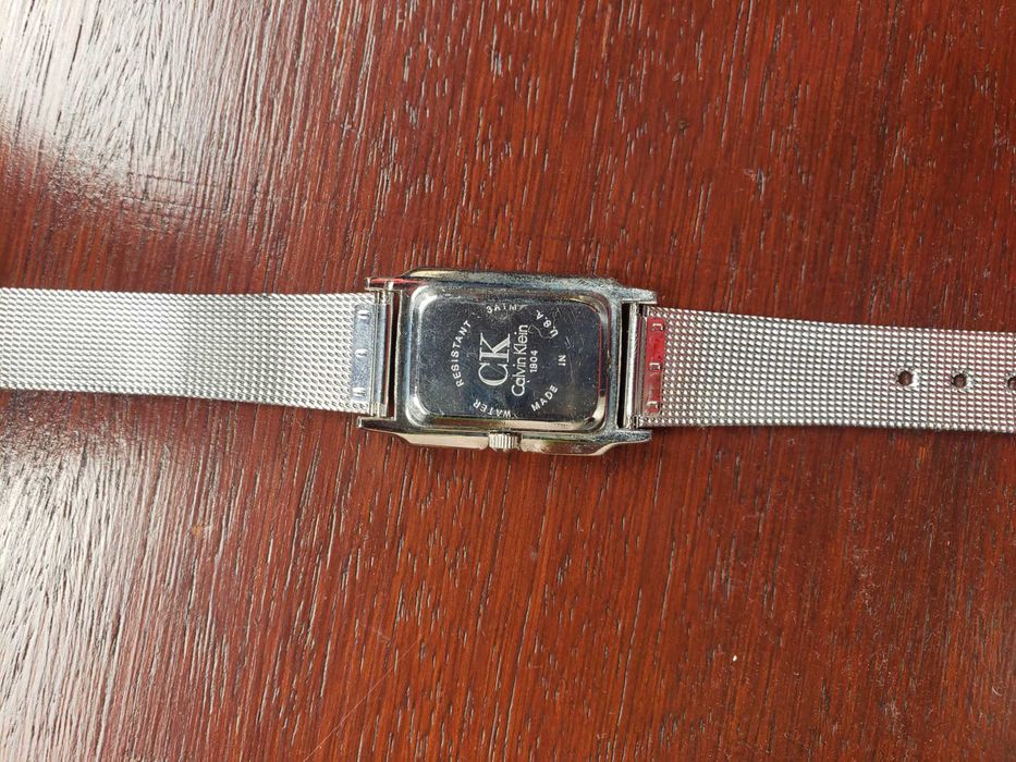 Relogio Calvin Klein Vintage, Bracelete em malha de Aço