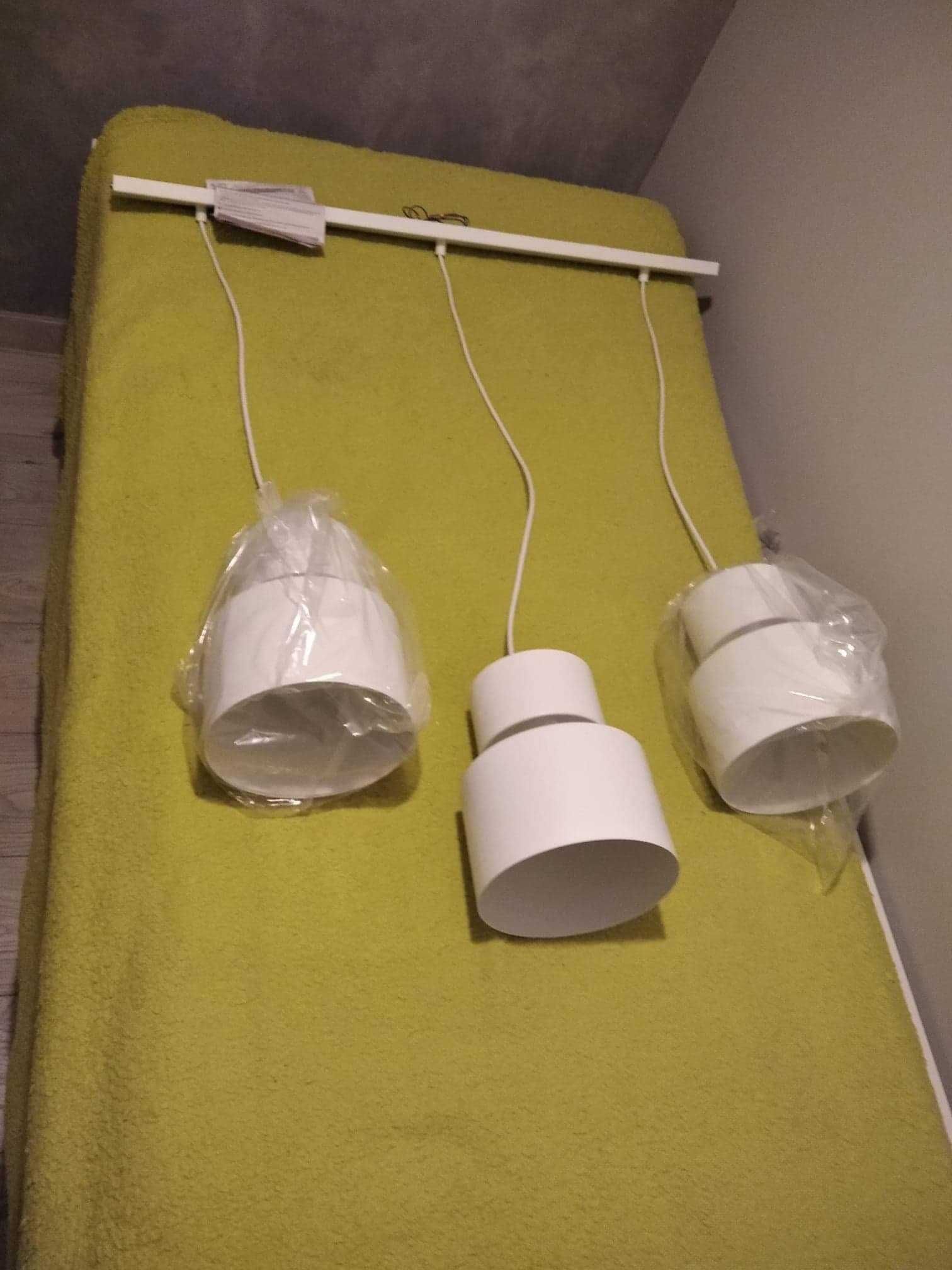 Lampa Aldex KADM - biała 3 klosze do salonu, sypialni