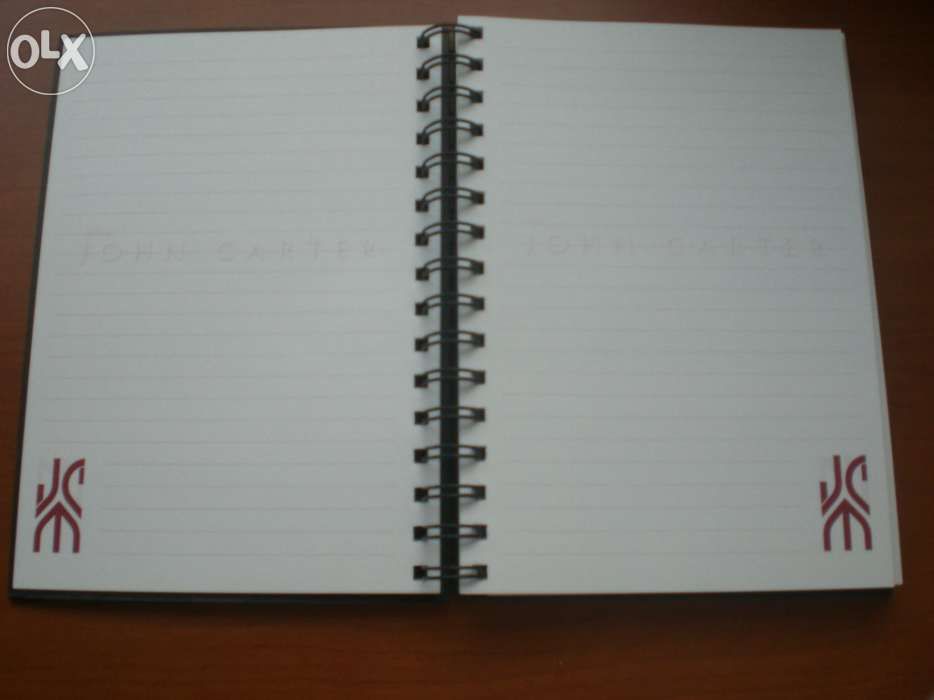 caderno bloco notas novo john carter