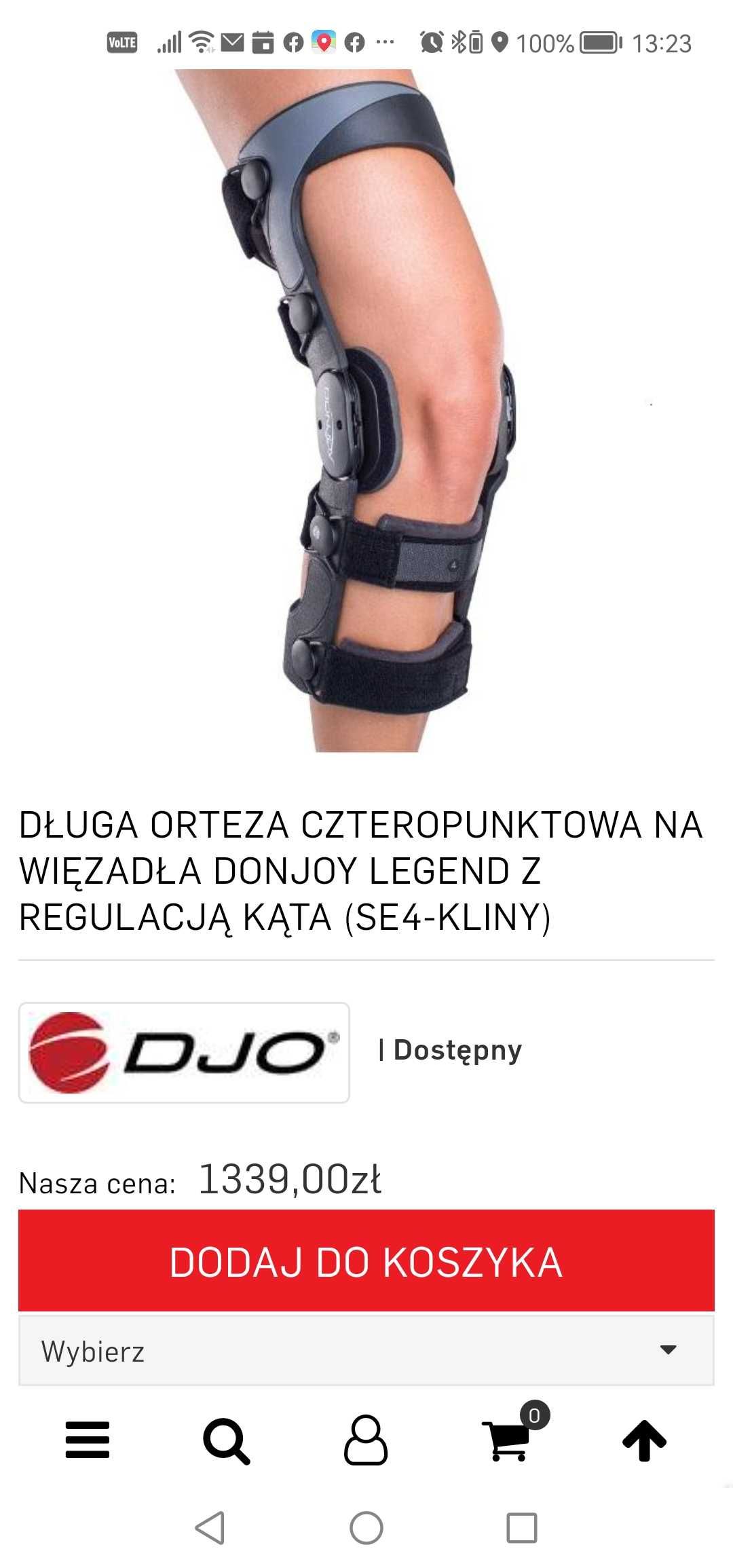Aparat stabilizujący staw kolanowy