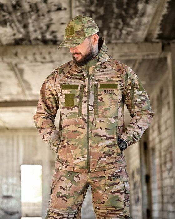 Костюм СофтШелл МУЛЬТИКАМ 5.11! Костюм Soft Shell на ФЛИСЕ+НАКОЛЕННИКИ
