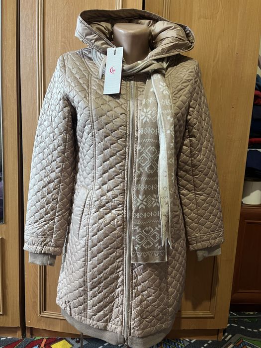 Жіноче стьогане пальто, куртка трансформер