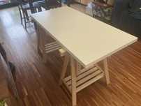 Stół - blat i koziolki Ikea