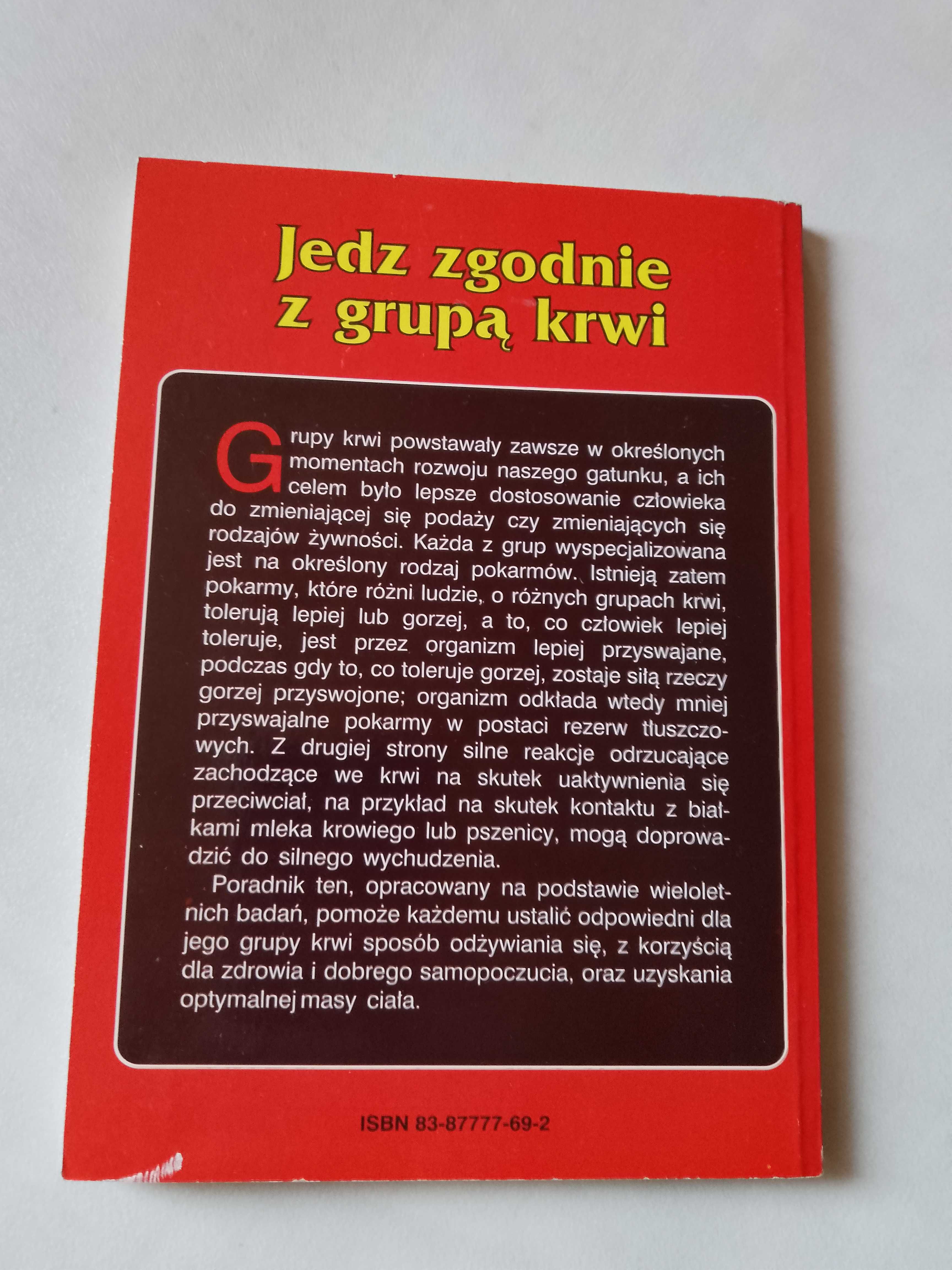 Dr Jorg Zittlau "Jedz zgodnie z grupą krwi" 1998