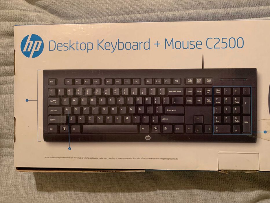 Teclado novo HP preto para computador