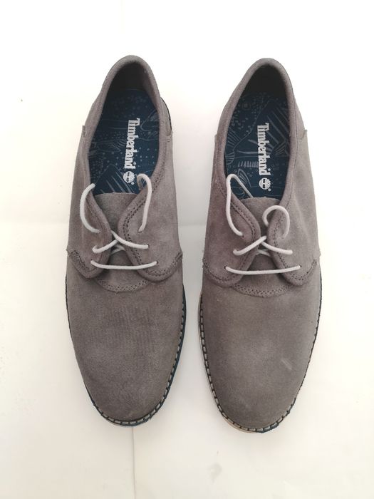 # Eleganckie Szare Skórzane Półbuty Timberland Rozm. 42 #