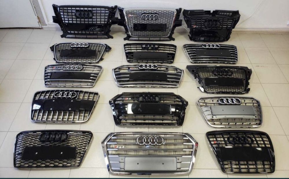 Решетка радиатора Audi A3 2008-2016 в стиле S  а с ауди