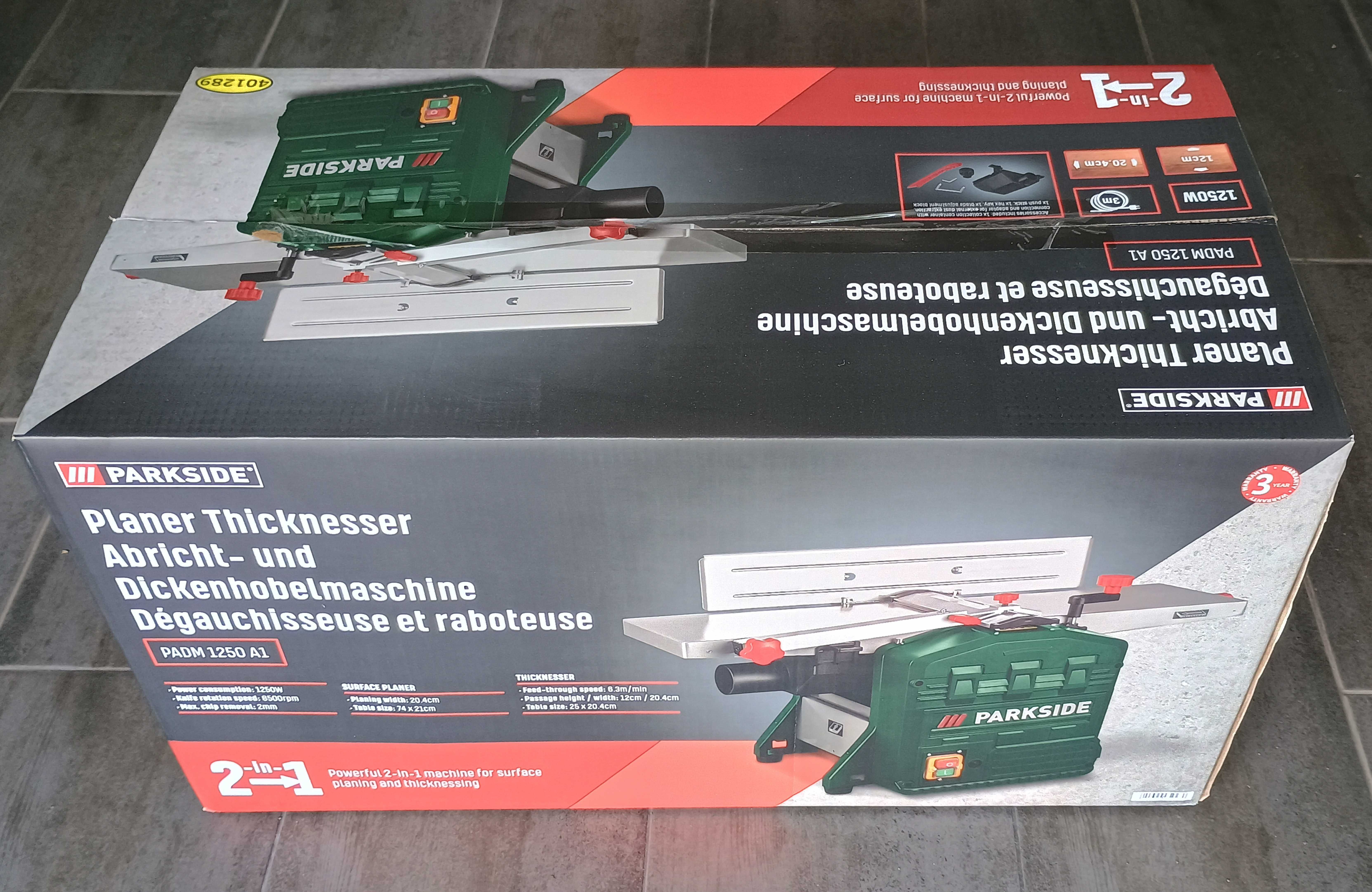 Strugarko-grubościówka PARKSIDE PADM 1250 A1