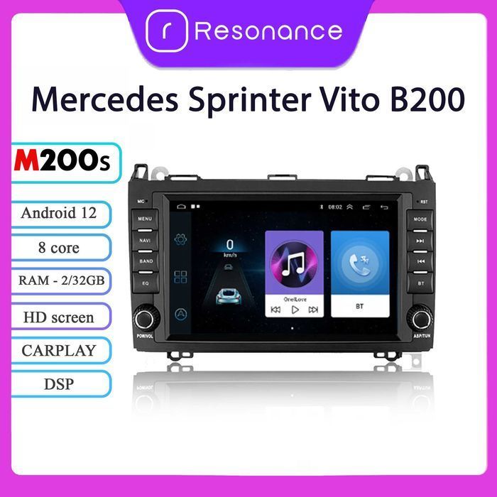Штатная магнитола Mercedes Sprinter Vito B200 android GPS навигация