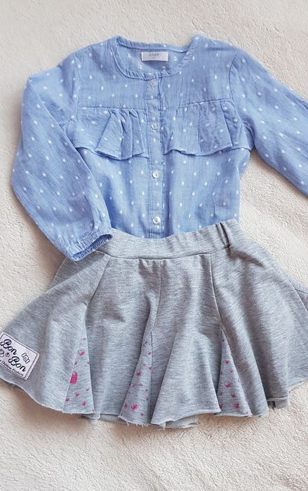 Zestaw/kopmlet spódniczki i bluzeczki, r.92 Nowe