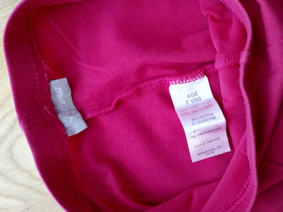 Getry 7 lat legginsy spodnie 116/122 czerwone