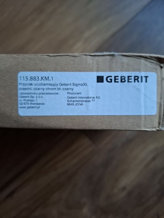GEBERIT przycisk Sigma30 do WC 115.883.KM.1 Czarny Chrom